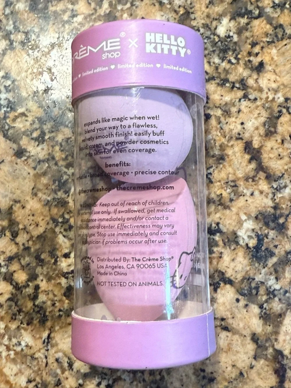 NIB The Crème Shop x Hello Kitty Makeup Blending Sponge Set